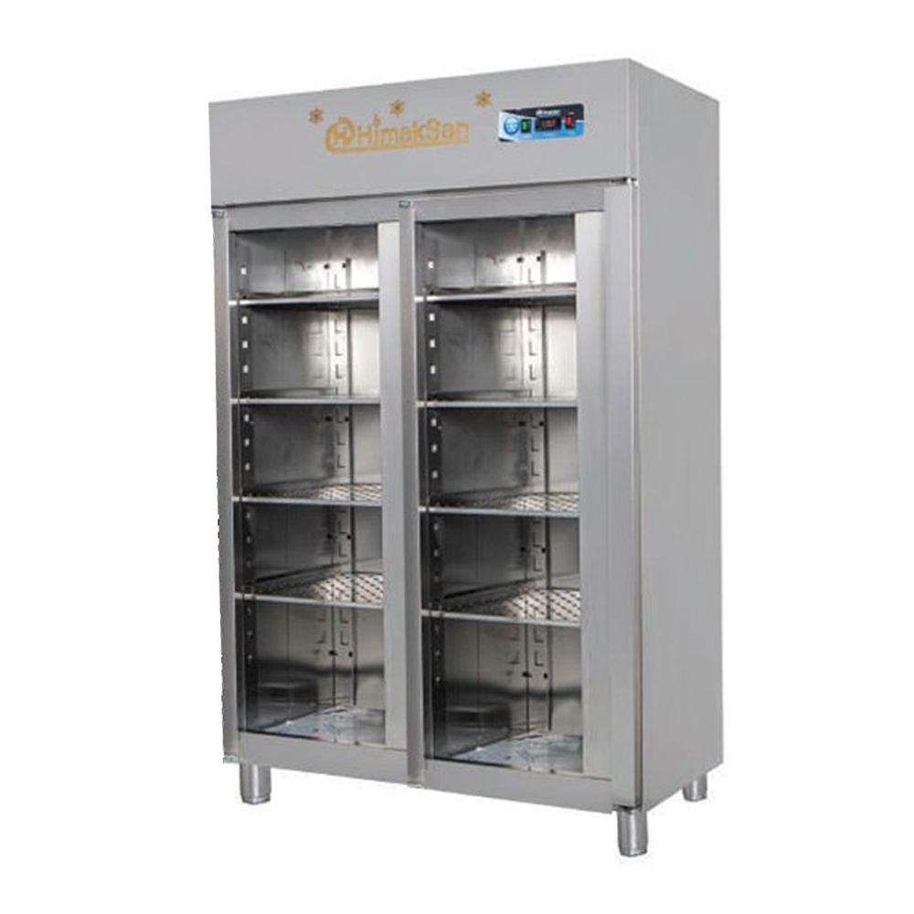 Himaksan DTDC-2K Cam Kap� Dik Tip Buzdolab�, �ki Kap�l�